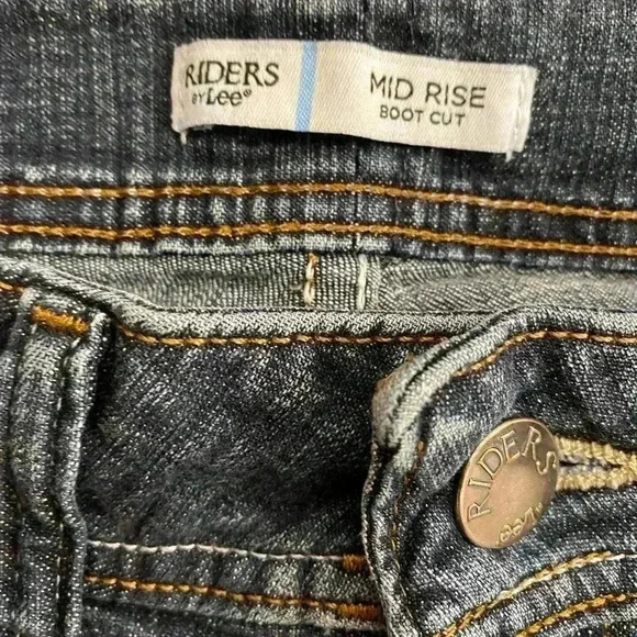 Lee Womens Rider Boot Cut Blue Jeans 10 - Picture 14 of 15